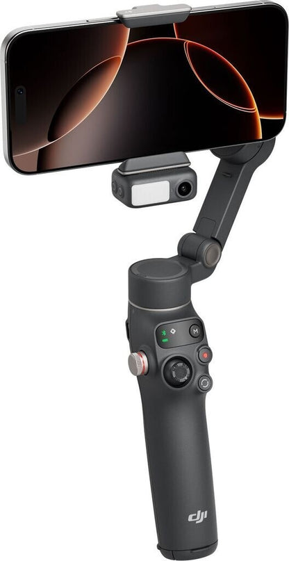 DJI Osmo Mobile 7P Gimbal-Stabilisator mit Verlängerungsstab & Stativ KI-Editor