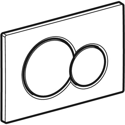 Geberit Sigma01 Betätigungsplatte chrom matt für UP Spülkasten MPN 115770JQ5