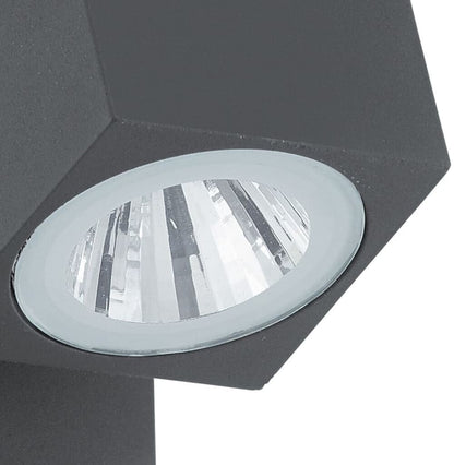 EGLO Sakeda Wandleuchte Bewegungsmelder LED anthrazit 9002759962876