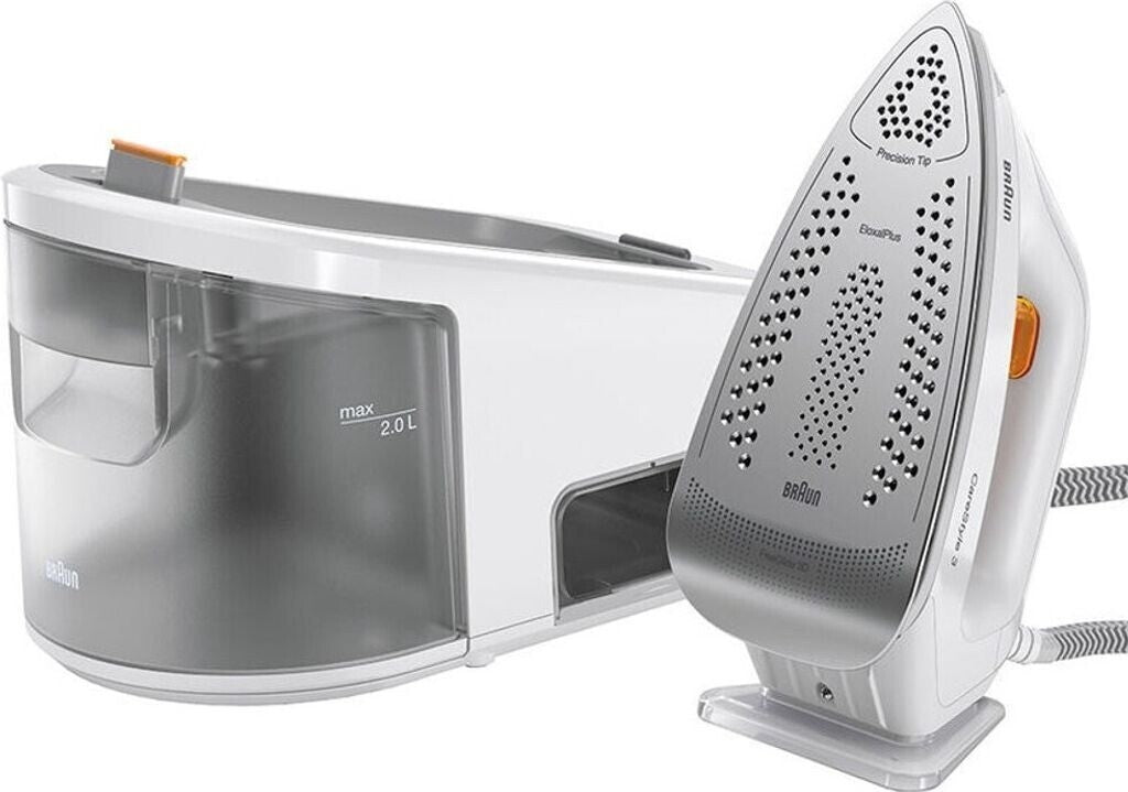 Braun CareStyle 3 IS3132WH Dampfbügelstation 2400W 6bar 2L Weiß Orange Eloxal