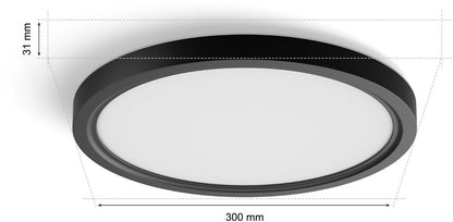 Philips Hue Tento WCA Rund S LED Panel 29,1cm schwarz 929003823601