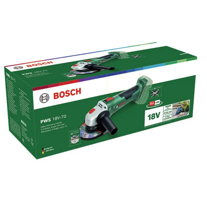 Bosch Akku-Winkelschleifer PWS 18V-70, Schleifscheiben-Ø 125 mm, Karton(Neu)