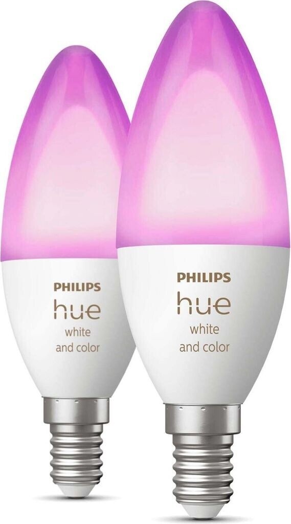 Philips Hue White and Color E14 4W Smarte Glühbirne - 2 Stück