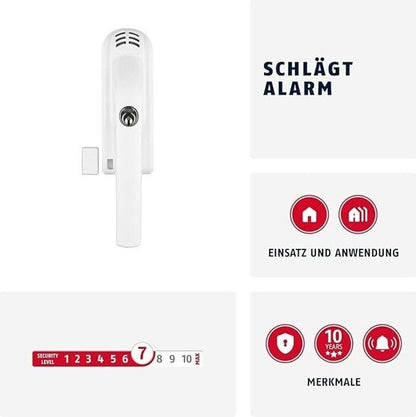 ABUS Alarm-Fenstergriff FG300A abschließbar 110 dB Fensteralarm 2x AAA