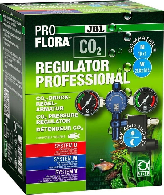 JBL ProFlora CO2 Regulator Professional Druckregelarmatur mit 2 Manometern.