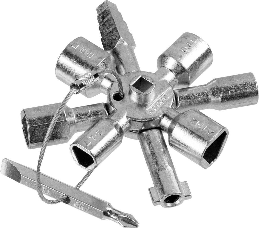 Knipex TwinKey Schaltschrank Schlüssel 00 11 01 für Schaltschränke