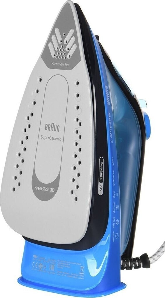Braun FreeStyle 3 FI3194BK Dampfbügeleisen 2400W 270ml Keramik Blau Schwarz