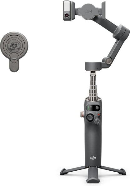 DJI Osmo Mobile 7P Gimbal-Stabilisator mit Verlängerungsstab & Stativ KI-Editor