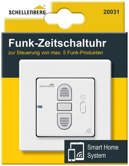 Schellenberg Funk Zeitschaltuhr 1 Kanal Aufputz 868,4 MHz für Rollladen 20031