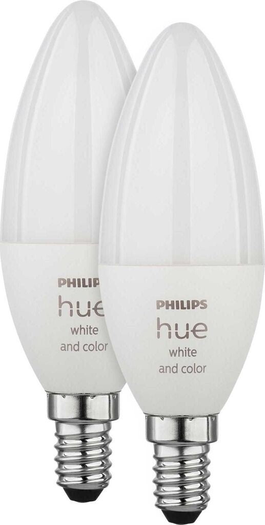 Philips Hue White and Color E14 4W Smarte Glühbirne - 2 Stück