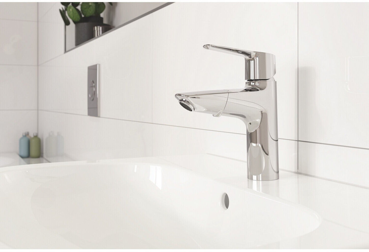 GROHE Start 23978003 Waschtischarmatur M Chrom Ausziehbarer Auslauf Push-Open