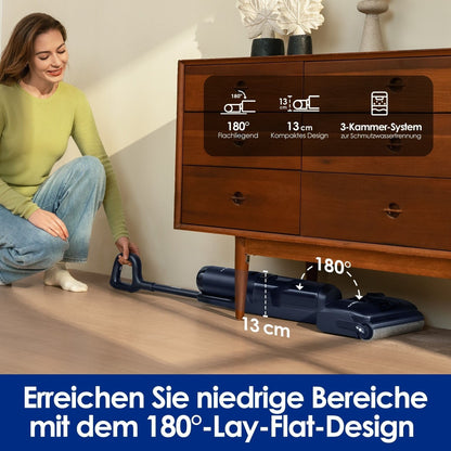 Tineco FLOOR ONE S7 Stretch Nass-Trockensauger Kabellos Akku Wisch-Bodenreiniger