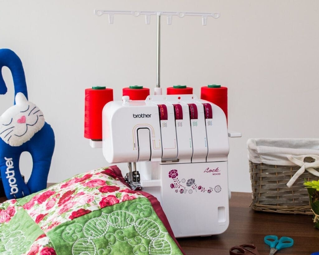 Brother M343D Overlock Nähmaschine 3 4 Faden Differentialtransport
