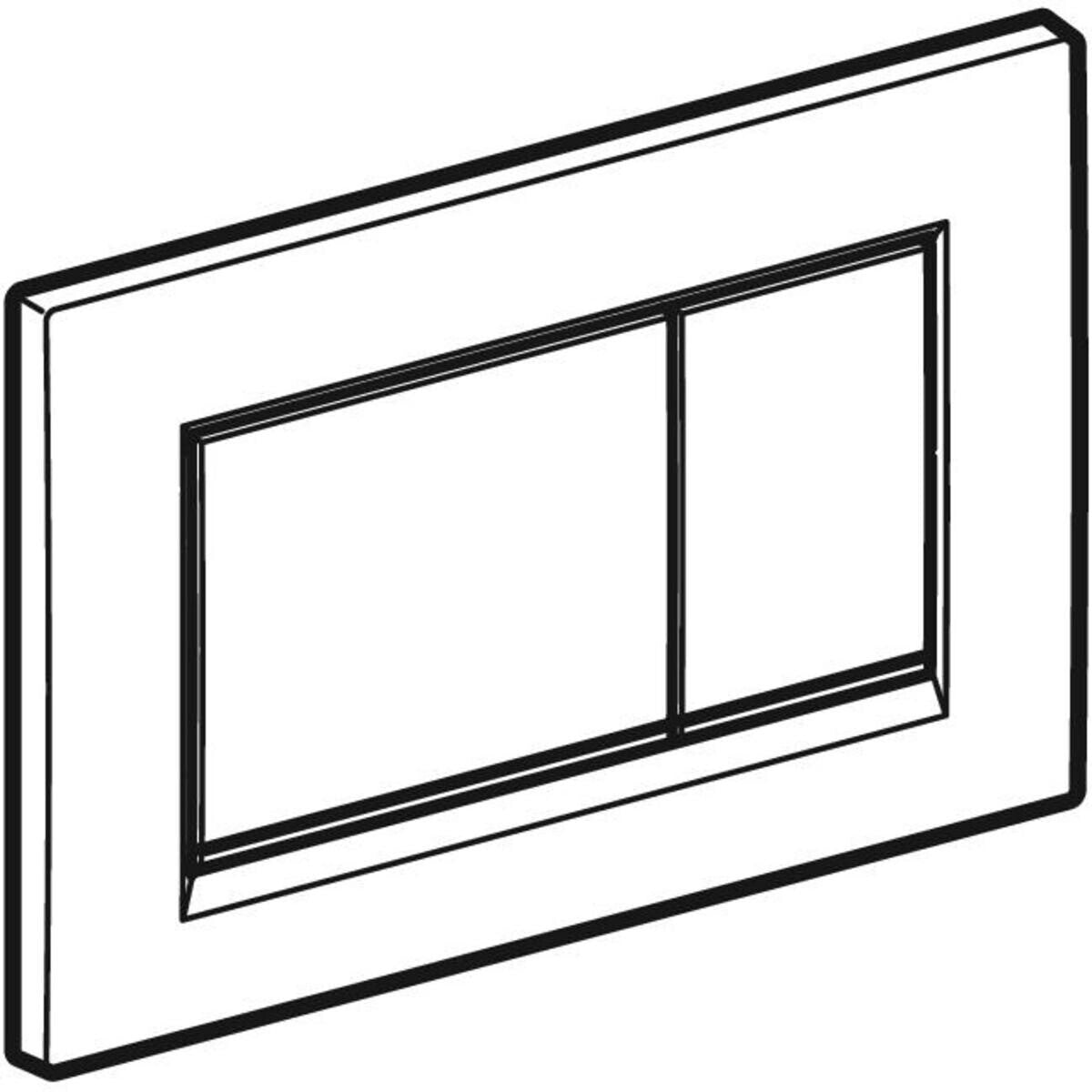 Geberit Sigma30 Betätigungsplatte weiß chrom hochglanz MPN 115883KJ1