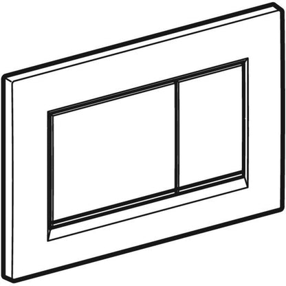Geberit Sigma30 Betätigungsplatte weiß chrom hochglanz MPN 115883KJ1