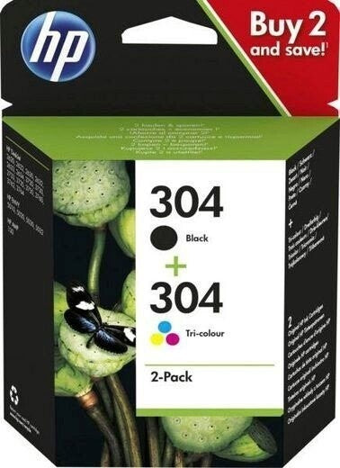 HP 304 Original Druckerpatronen Multipack Schwarz Farbe 3JB05AE für DeskJet ENVY