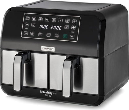 Kenwood kHealthy Fry Twin Airfryer HFM20.000MB 8L Dual Zone 8 Programme Schwarz