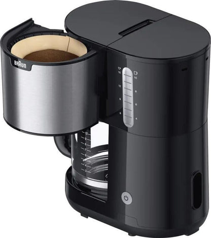 BRAUN PurShine KF 1500 BK  Filterkaffeemaschine, mit Glaskanne, Warmhaltefunk