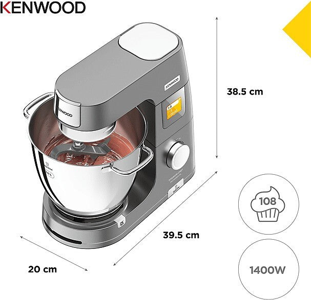 Kenwood Titanium Chef Patissier XL KWL90.124SI Küchenmaschine 1400W 7L Silber