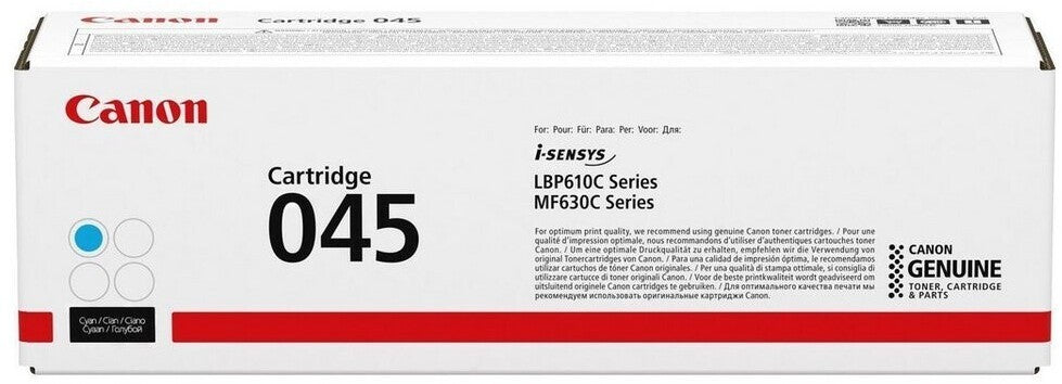 Canon 045C Cyan Original Toner 1241C002 für i-SENSYS Drucker 1.300 Seiten Neu
