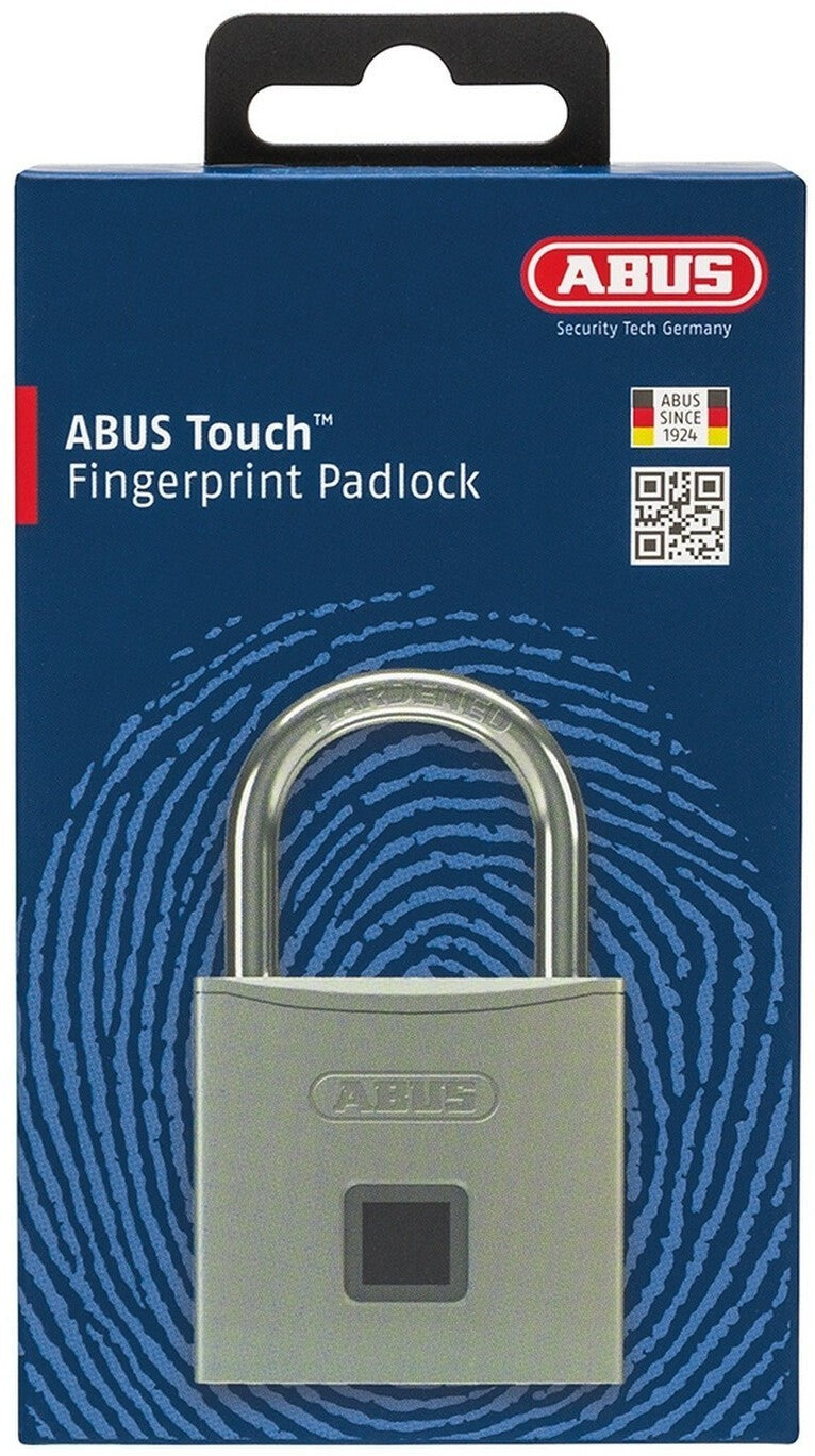 ABUS Touch 56/50 Vorhangschloss Fingerprint bis 10 Nutzer gehärteter Bügel 86531
