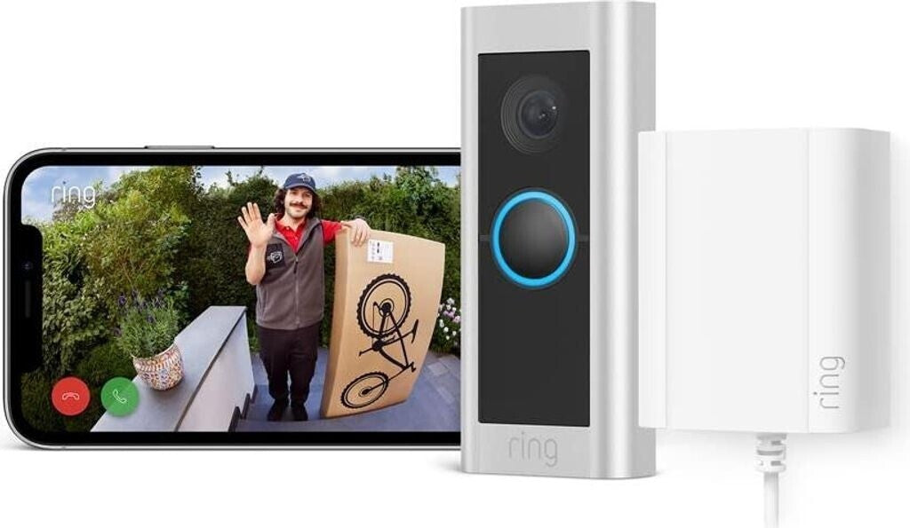 Ring Pro 2 Video Türklingel - Satin Nickel (mit Plug-In Adapter)