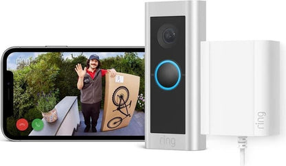 Ring Pro 2 Video Türklingel - Satin Nickel (mit Plug-In Adapter)