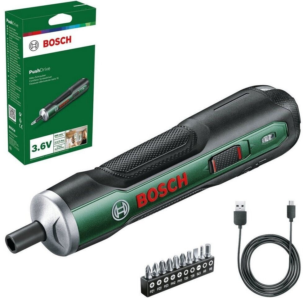 Bosch PushDrive Elektrischer Schraubendreher 06039C6002 Akkuschrauber