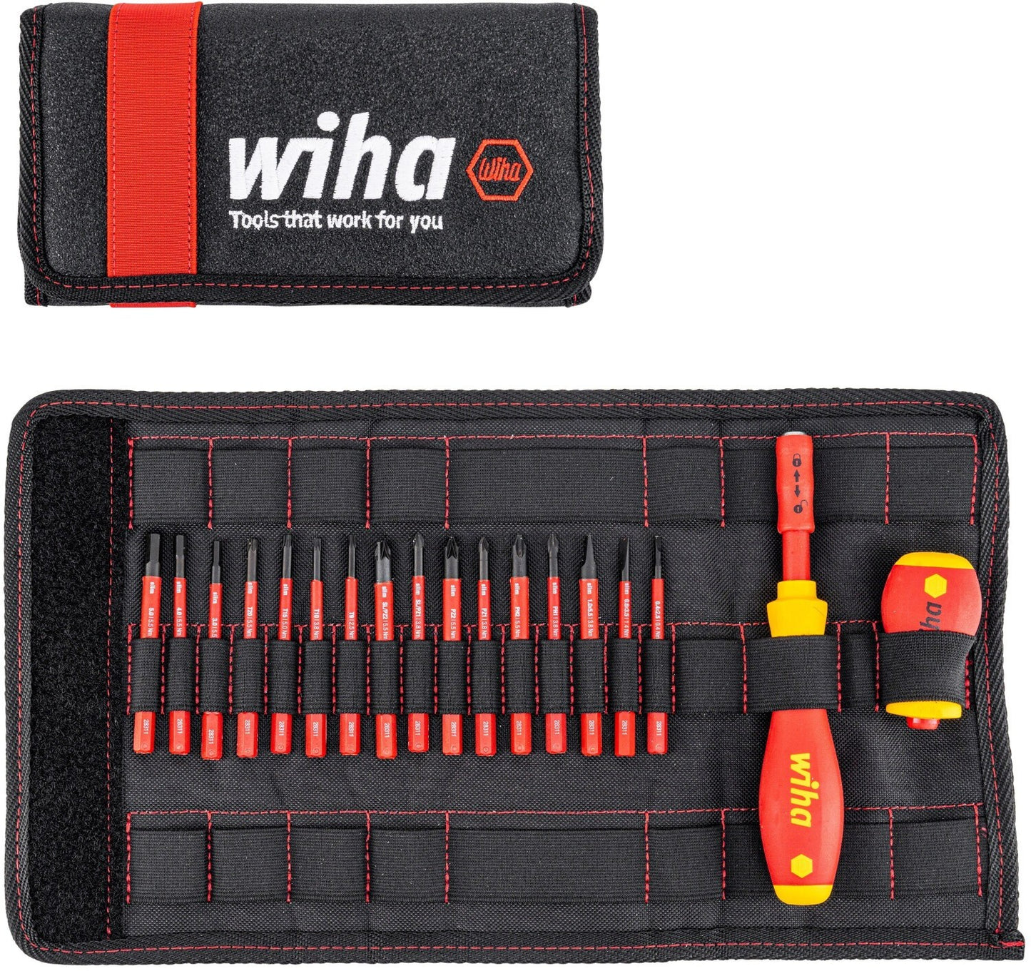 Wiha slimVario electric Schraubendreher Bit Set VDE 18-teilig Tasche