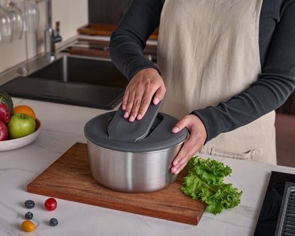 Zyliss Swift Dry Salatschleuder Edelstahl 23cm 3,5L E940027