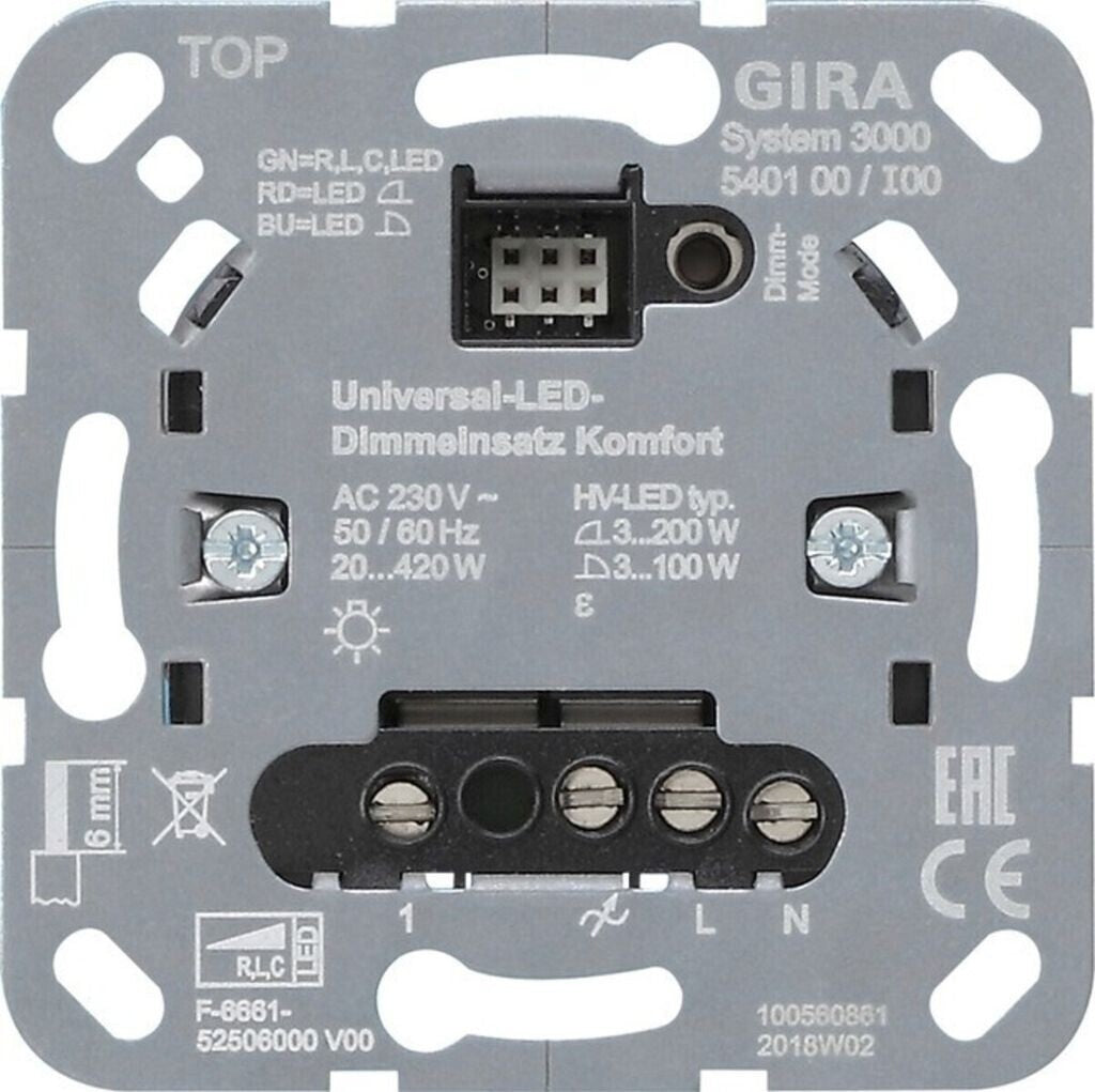 Gira Universal LED Dimmereinsatz S3000 Unterputz 230V