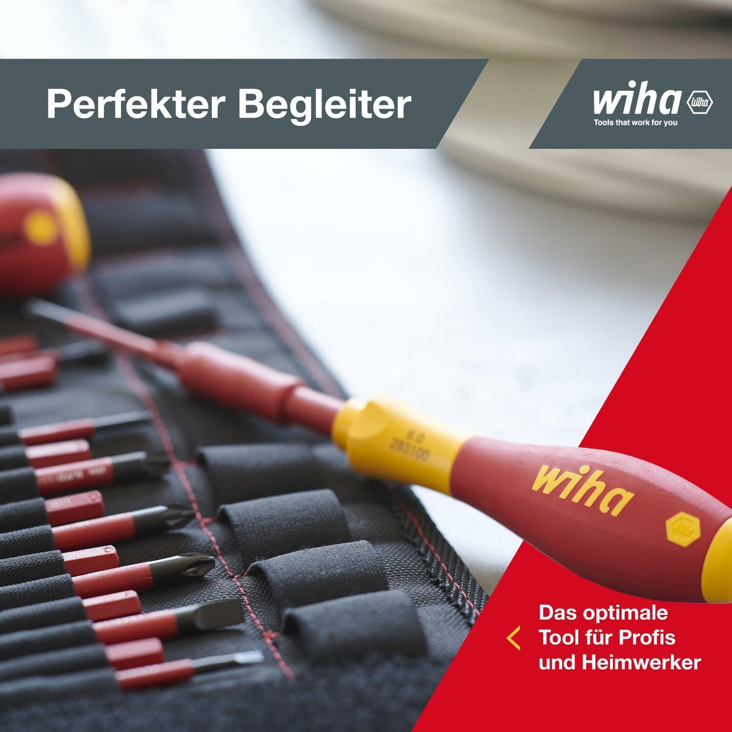 Wiha slimVario electric Schraubendreher Bit Set VDE 18-teilig Tasche
