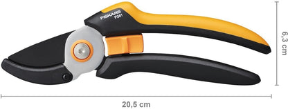 Fiskars Amboss-Gartenschere L, Solid, P361, Für trockene Zweige und Äste, Garten