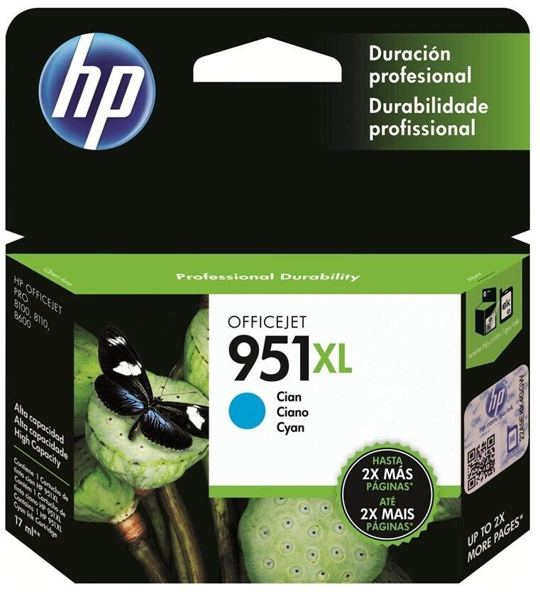 HP Nr. 951XL Cyan Original Druckerpatrone CN046AE hohe Reichweite 1.500 Seiten