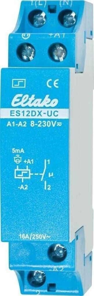 Eltako ES12DX-UC Stromstoßschalter 16A 1 Schließer Universal Steuerspannung