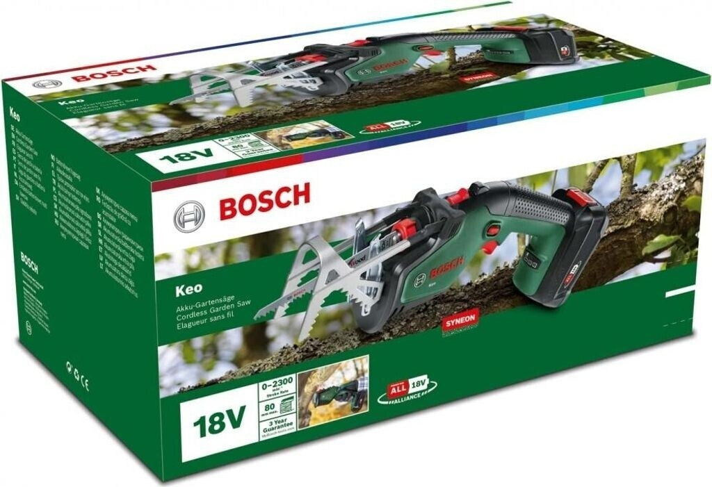 Bosch KEO 18 Akku Gartensäge 18V 2,0Ah Akku Ladegerät 0600861A00