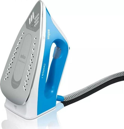 Braun IS1012BL CareStyle 1 Dampfbügelstation 340g Dampfstoß 2400W Blau Weiß