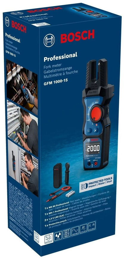Bosch Professional GFM 1000-15 Gabelstromzange 200A 1000V True RMS IP54 Neu
