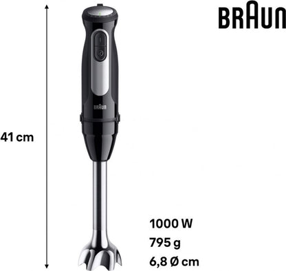 Braun MultiQuick 5 Pro MQ 55254 M Stabmixer 1000W 25 Stufen Schwarz Zerkleinerer