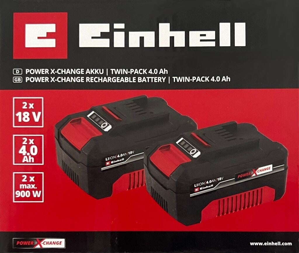 Einhell PXC - Twinpack Akku 4,0 Ah 18V (4511489) (Neu und Original Verpackt)
