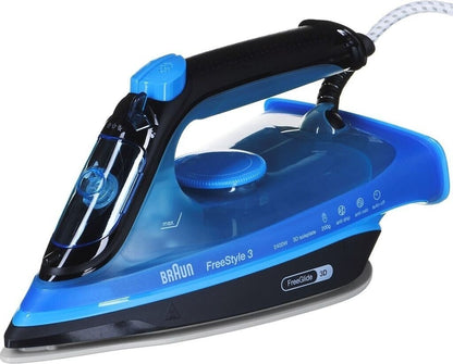 Braun FreeStyle 3 FI3194BK Dampfbügeleisen 2400W 270ml Keramik Blau Schwarz