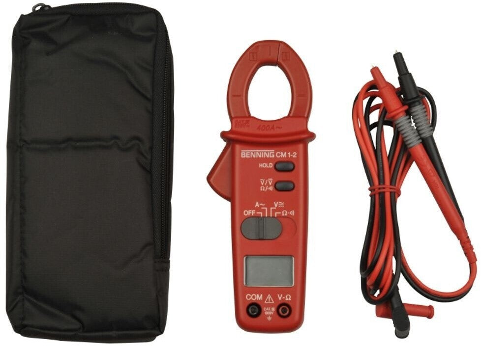 Benning CM 1-2 Digital Stromzange Multimeter für AC DC Messungen