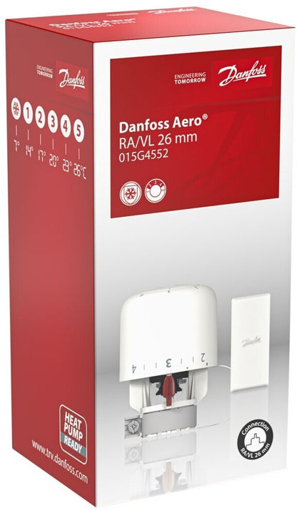 Danfoss Aero RA/VL Thermostatkopf Fernfühler 0–2m RAVL 26mm 015G4552 Service