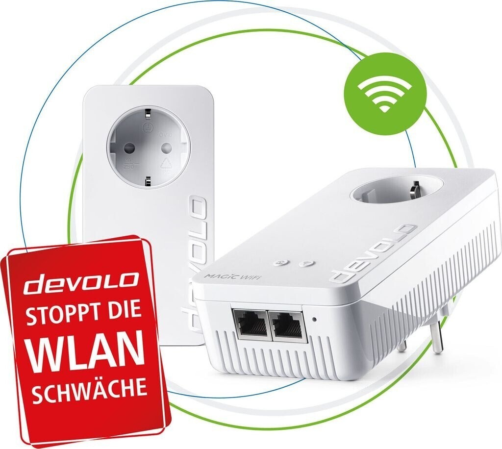 devolo Magic 2 WiFi next Starter Kit Powerline Mesh WLAN 2400 Mbit 8614