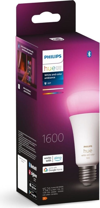 Philips Hue White & Colour Ambiance E27 LED Lampen Dimmbar (929002471601)