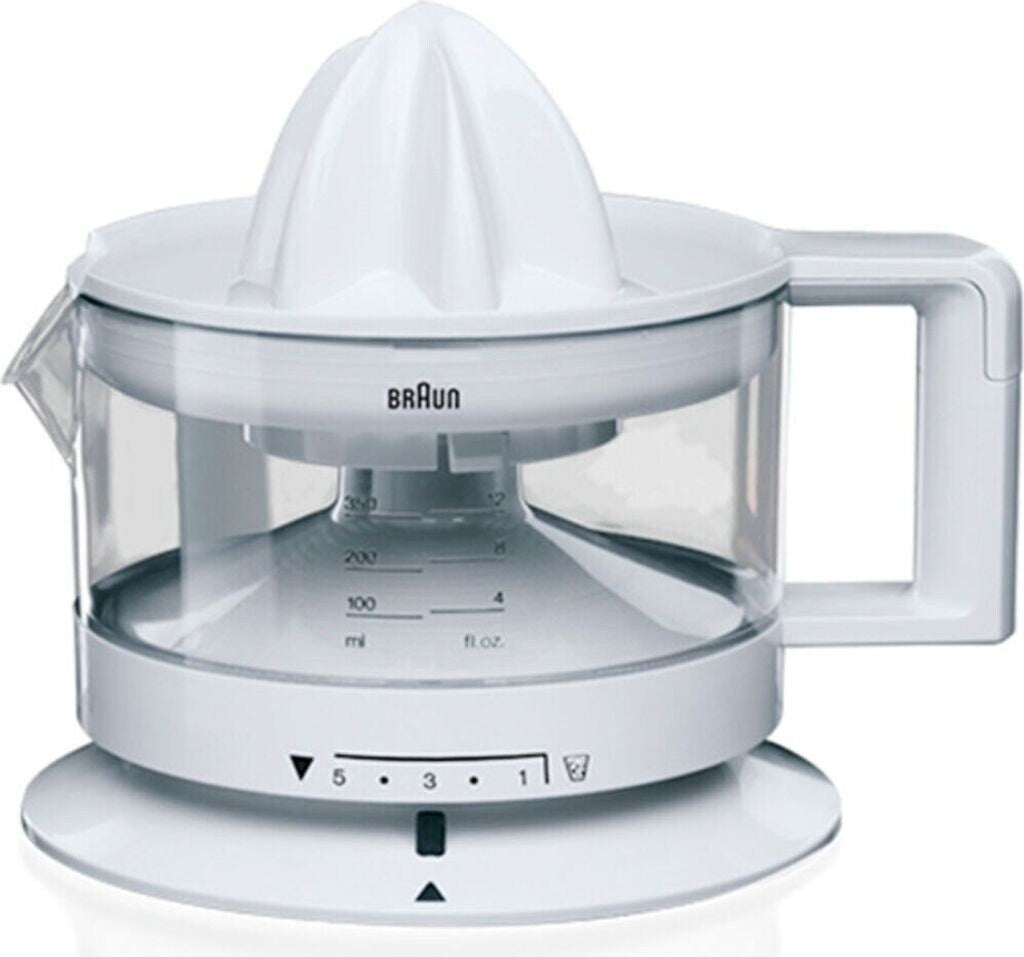 Braun Tribute Collection CJ3000 Zitruspresse 20W 0,35L Weiß Saftpresse Küche