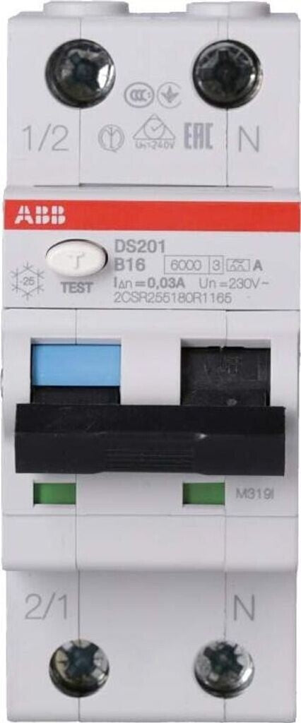 ABB DS201 B16 A30 FI LS 16A 30mA Typ A 2CSR255180R1165