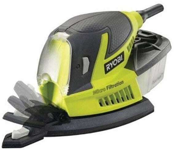 Ryobi RPS100-SA20 Deltaschleifer 100W 99x149mm 20 Schleifblätter Tasche Neu