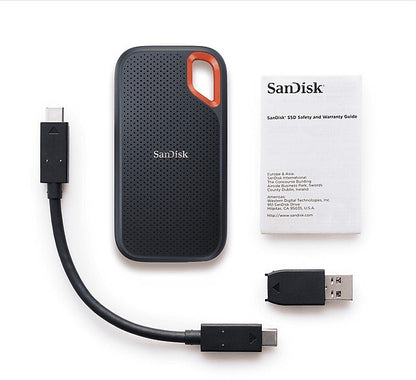 SanDisk Extreme Portable SSD V2 2TB USB-C externe SSD IP55 AES 256 Bit