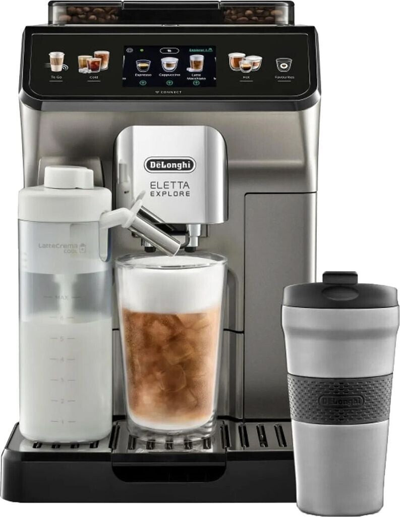 DELONGHI Eletta Explore Cold Brew ECAM450.86.T Kaffeevollautomat - Titan